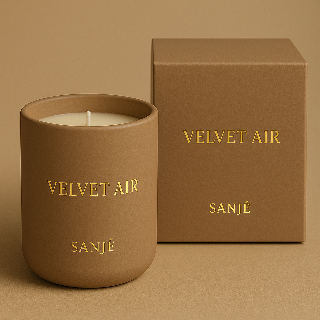 Velvet Air Duftkerze Verpackung